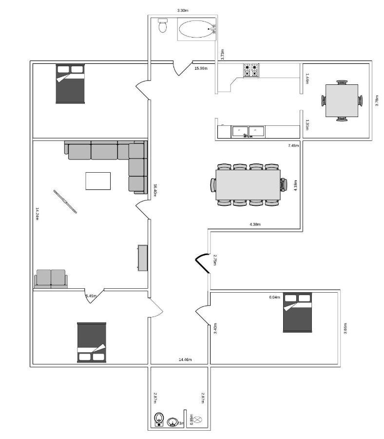 Moderen And Sleek 3Br With Bath By The Lakes And Metro Copenhague Exterior foto